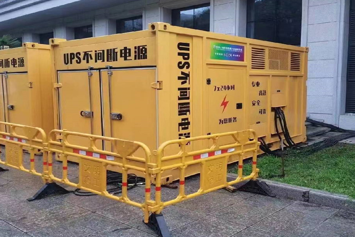福鼎发电机租赁施工现场